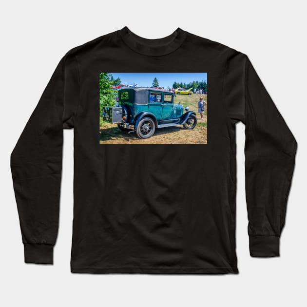 1929 Ford Model A sedan Long Sleeve T-Shirt by kenmo